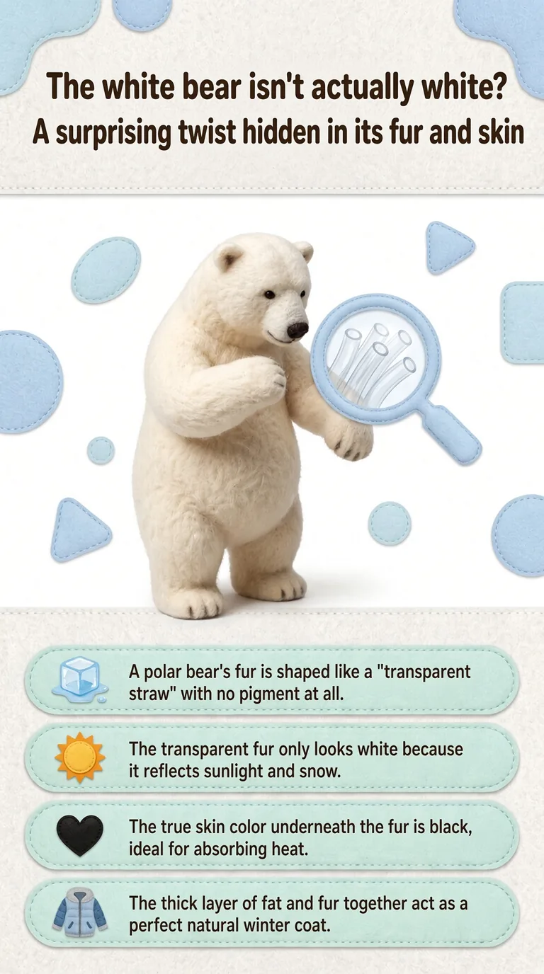 The white bear isn't actually white? — A surprising twist hidden in its fur and skin