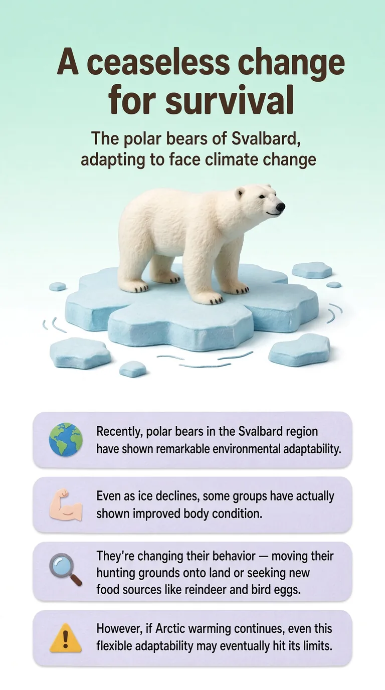 A ceaseless change for survival — The polar bears of Svalbard, adapting to face climate change