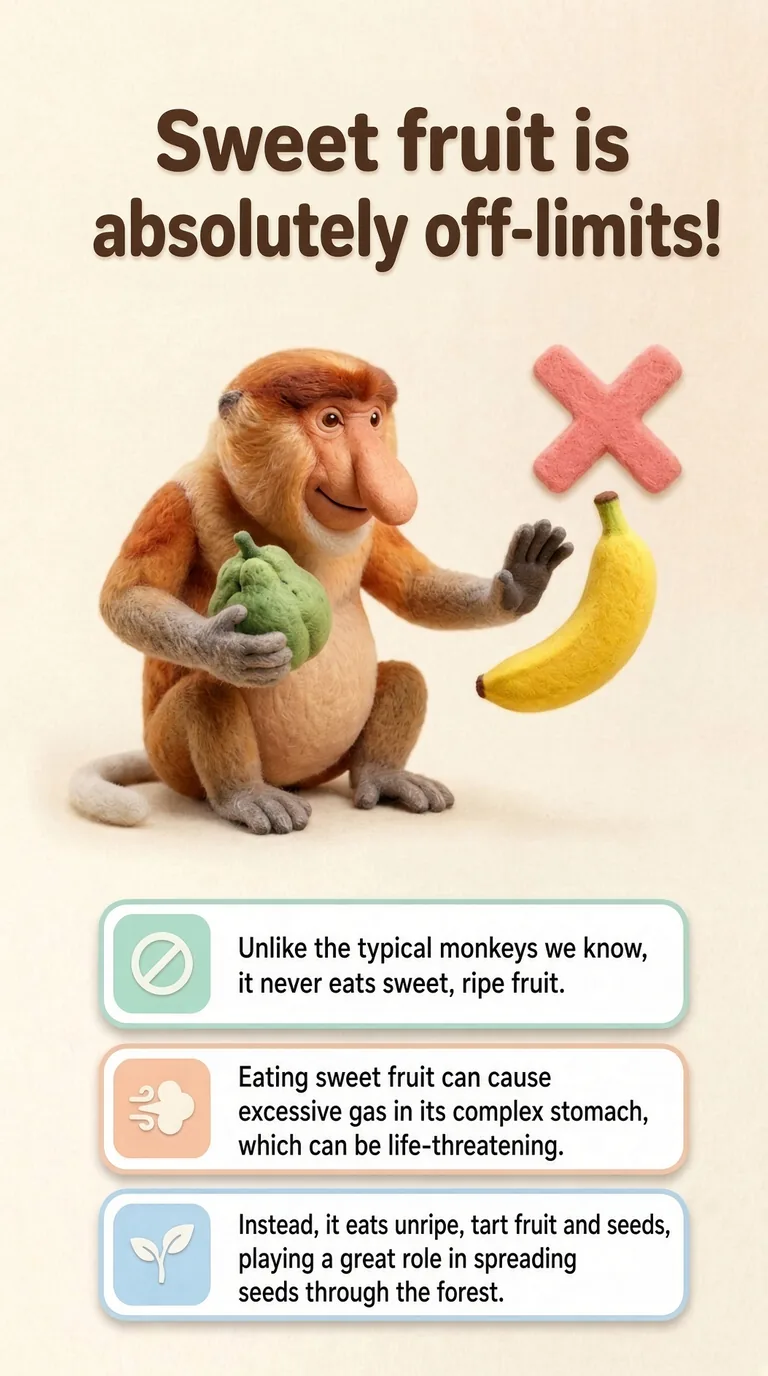 Sweet fruit is absolutely off-limits!