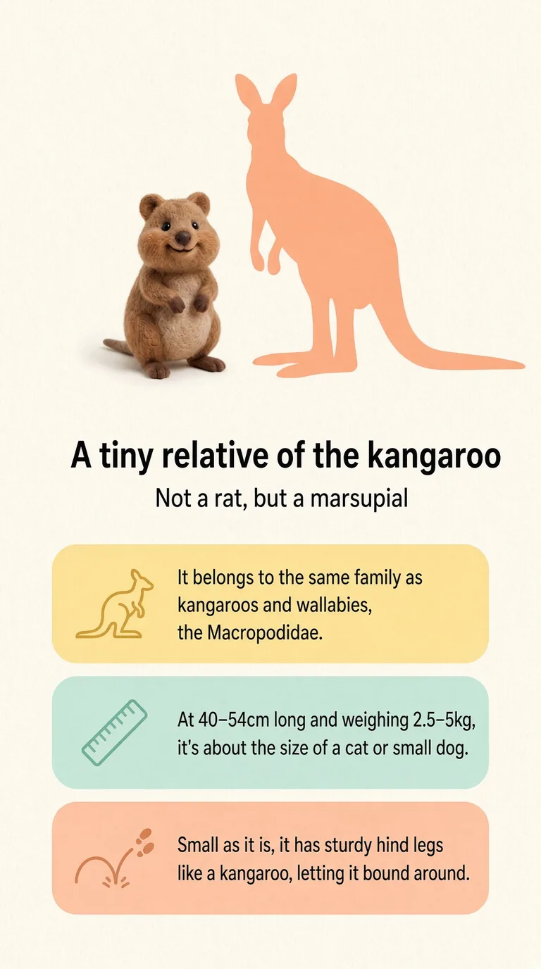 A tiny relative of the kangaroo — Not a rat, but a marsupial
