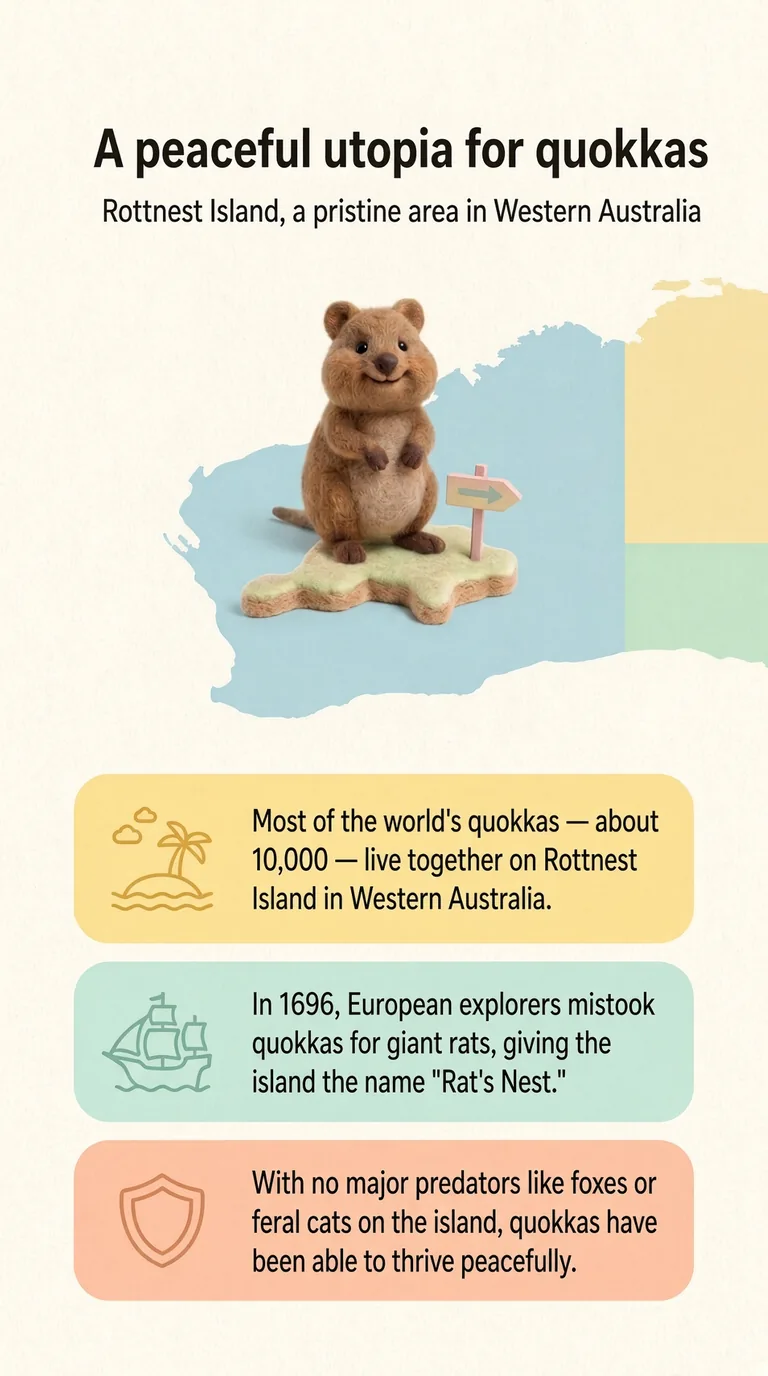 A peaceful utopia for quokkas — Rottnest Island, a pristine area in Western Australia