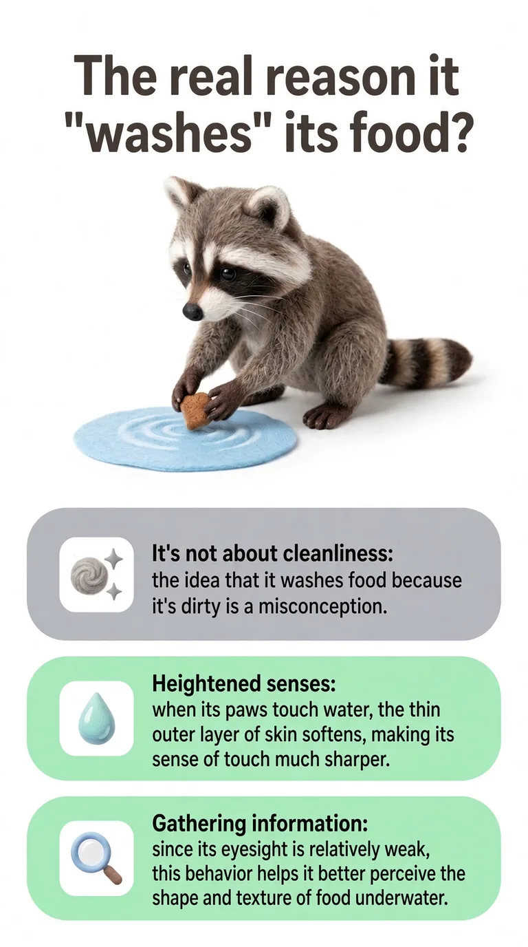 The real reason it "washes" its food? — It's not about cleanliness / Heightened senses / Gathering information