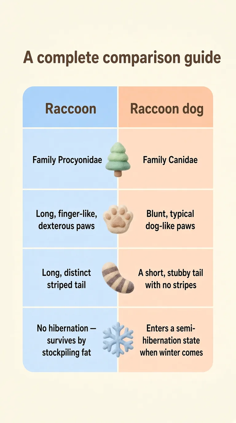A complete comparison guide — Raccoon / Raccoon dog