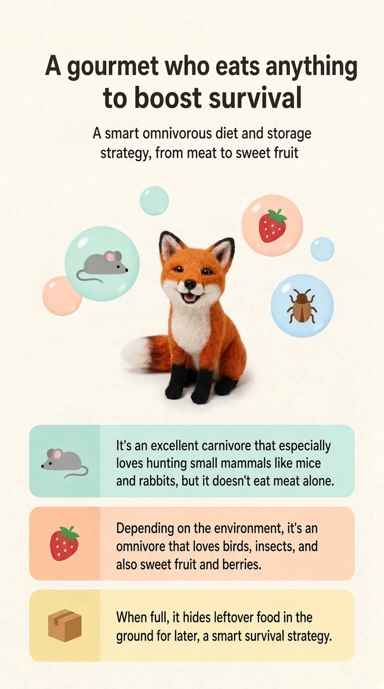 A gourmet who eats anything to boost survival — A smart omnivorous diet and storage strategy, from meat to sweet fruit