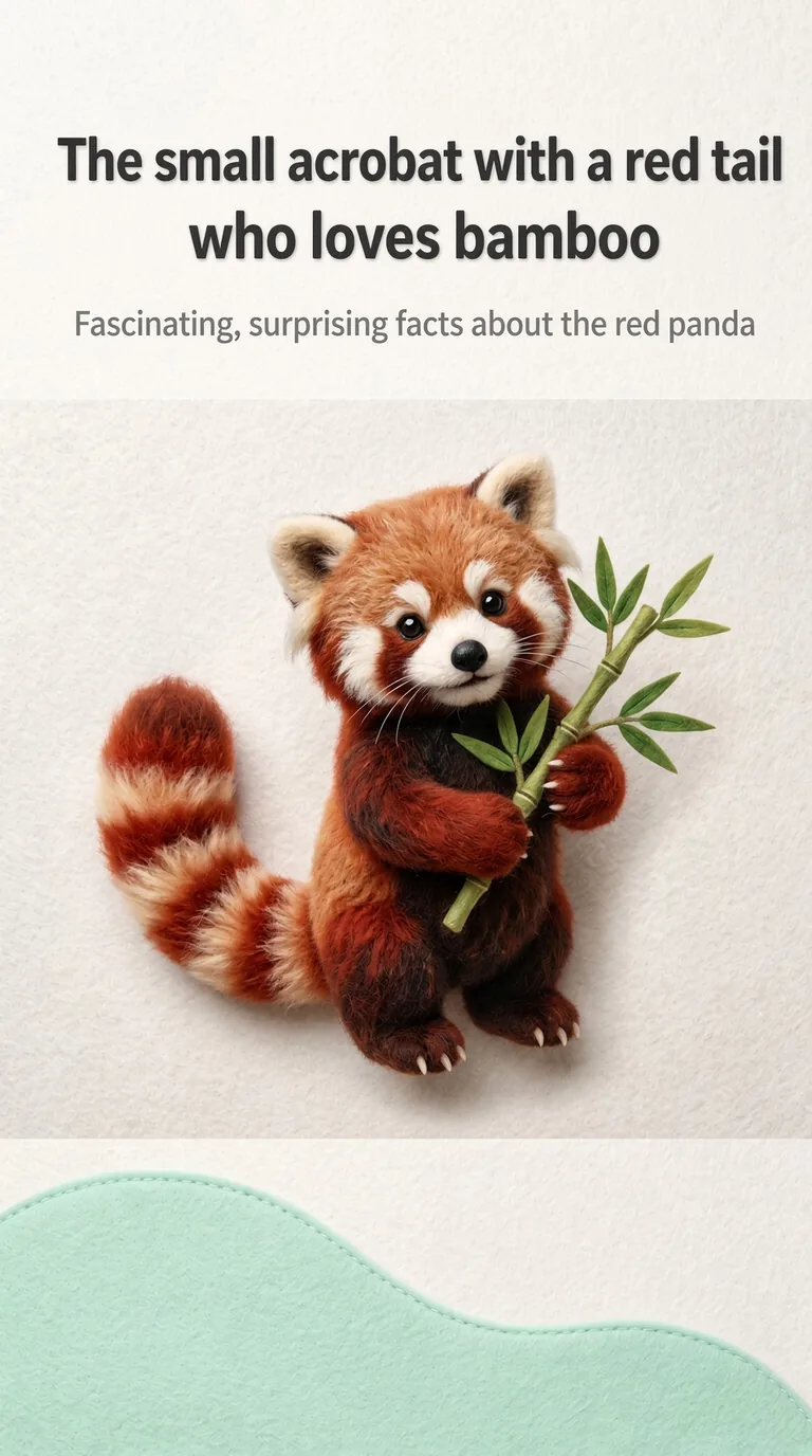 The small acrobat with a red tail who loves bamboo — Fascinating, surprising facts about the red panda