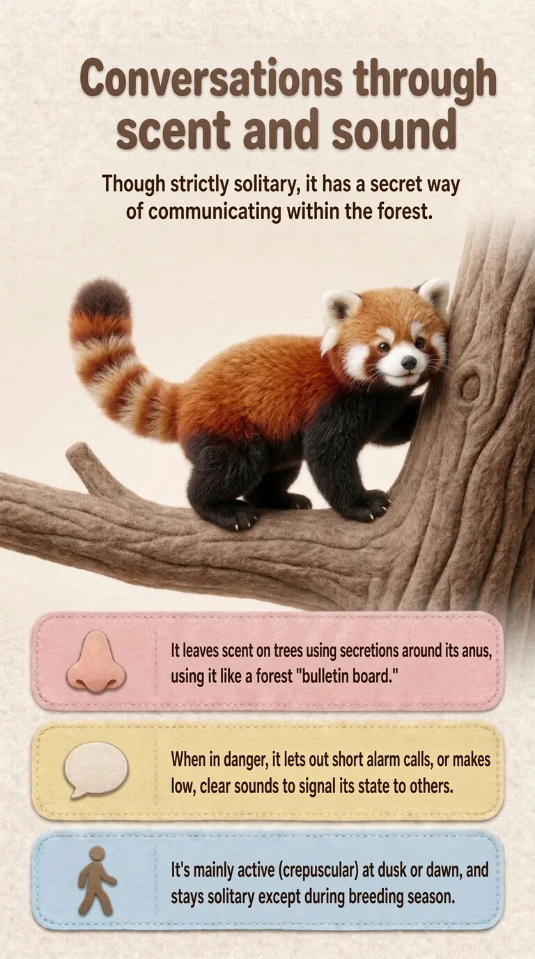 Conversations through scent and sound — Though strictly solitary, it has a secret way of communicating within the forest.
