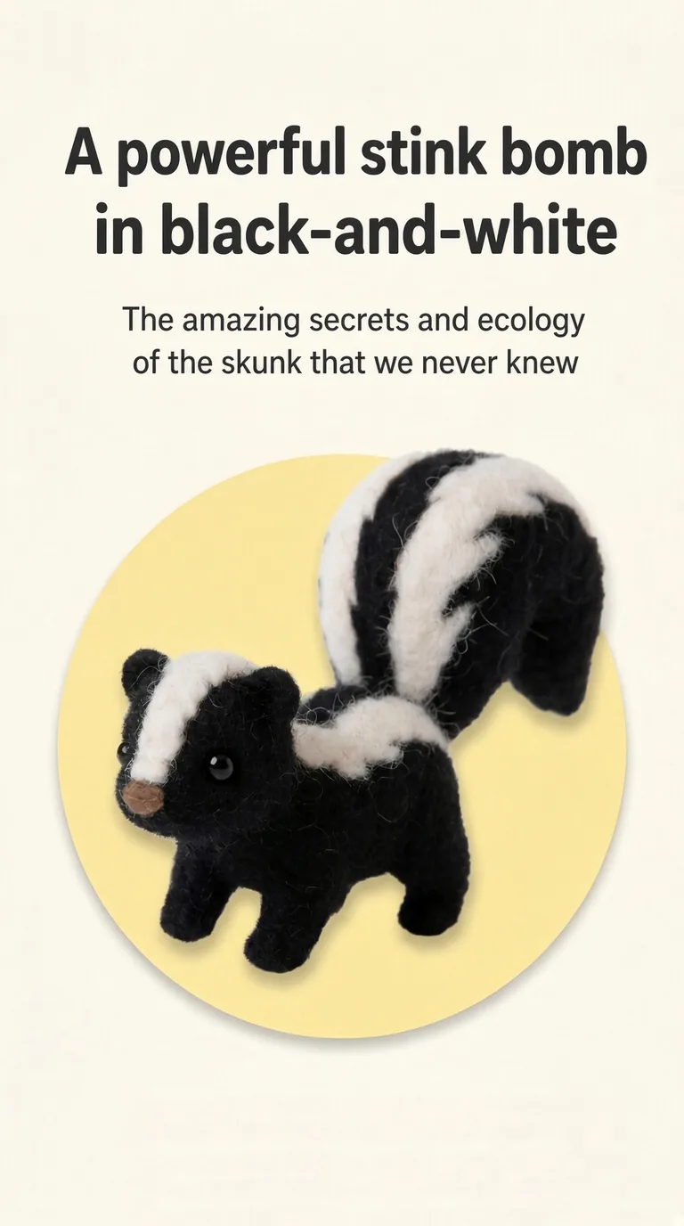 A powerful stink bomb in black-and-white — The amazing secrets and ecology of the skunk that we never knew