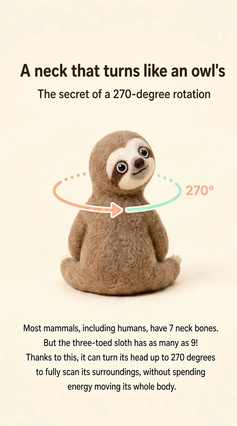 A neck that turns like an owl's — The secret of a 270-degree rotation