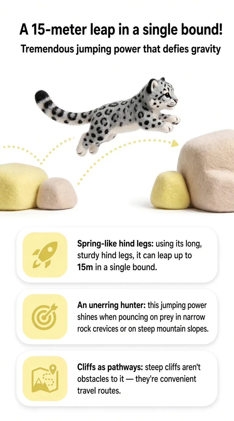 A 15-meter leap in a single bound! — Tremendous jumping power that defies gravity — Spring-like hind legs / An unerring hunter / Cliffs as pathways