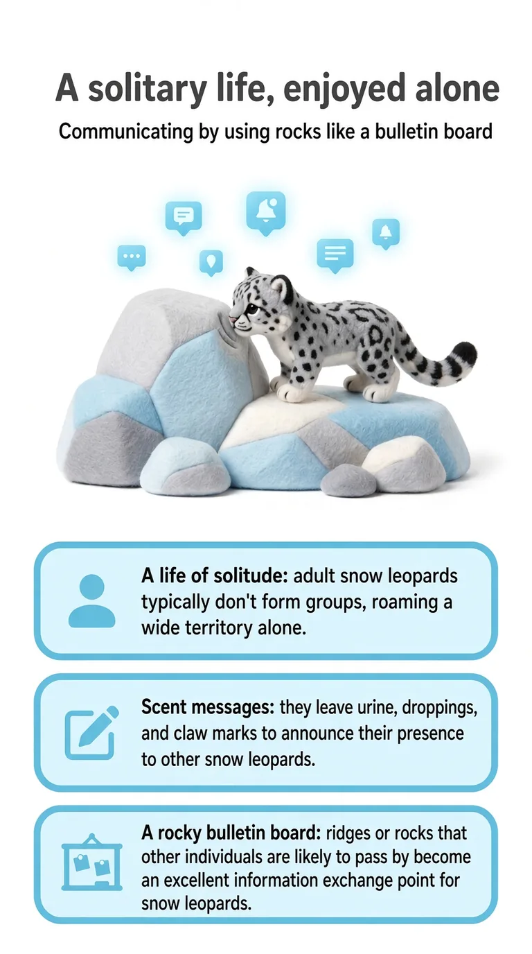 A solitary life, enjoyed alone — Communicating by using rocks like a bulletin board — A life of solitude / Scent messages / A rocky bulletin board