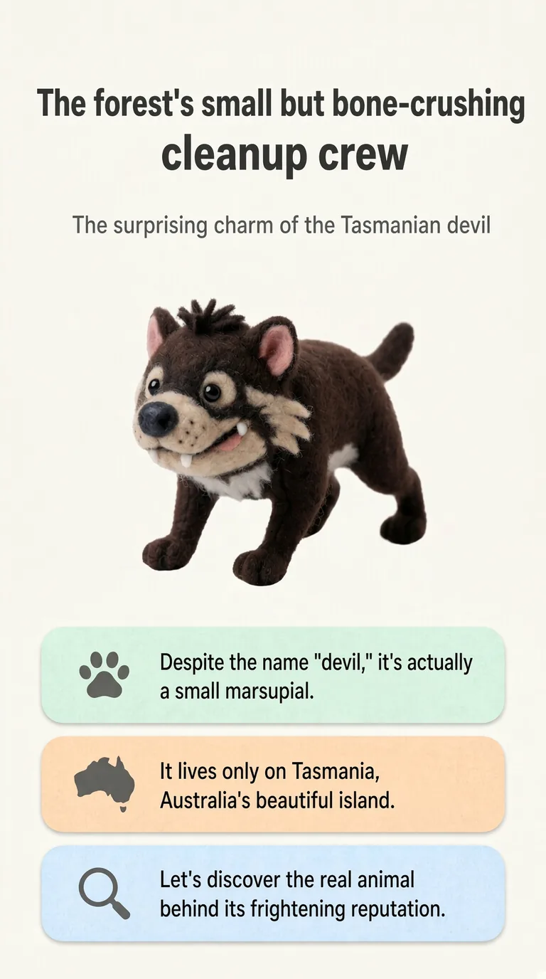 The forest's small but bone-crushing cleanup crew — The surprising charm of the Tasmanian devil