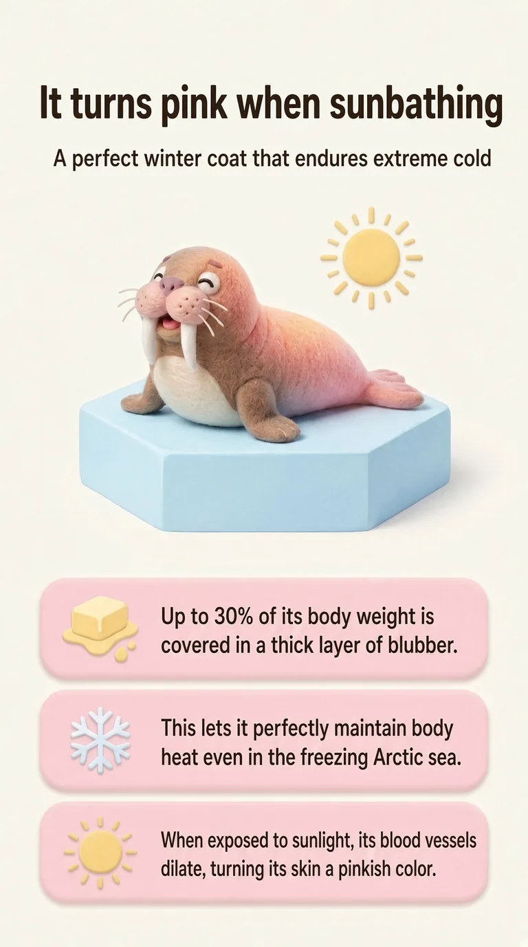 It turns pink when sunbathing — A perfect winter coat that endures extreme cold