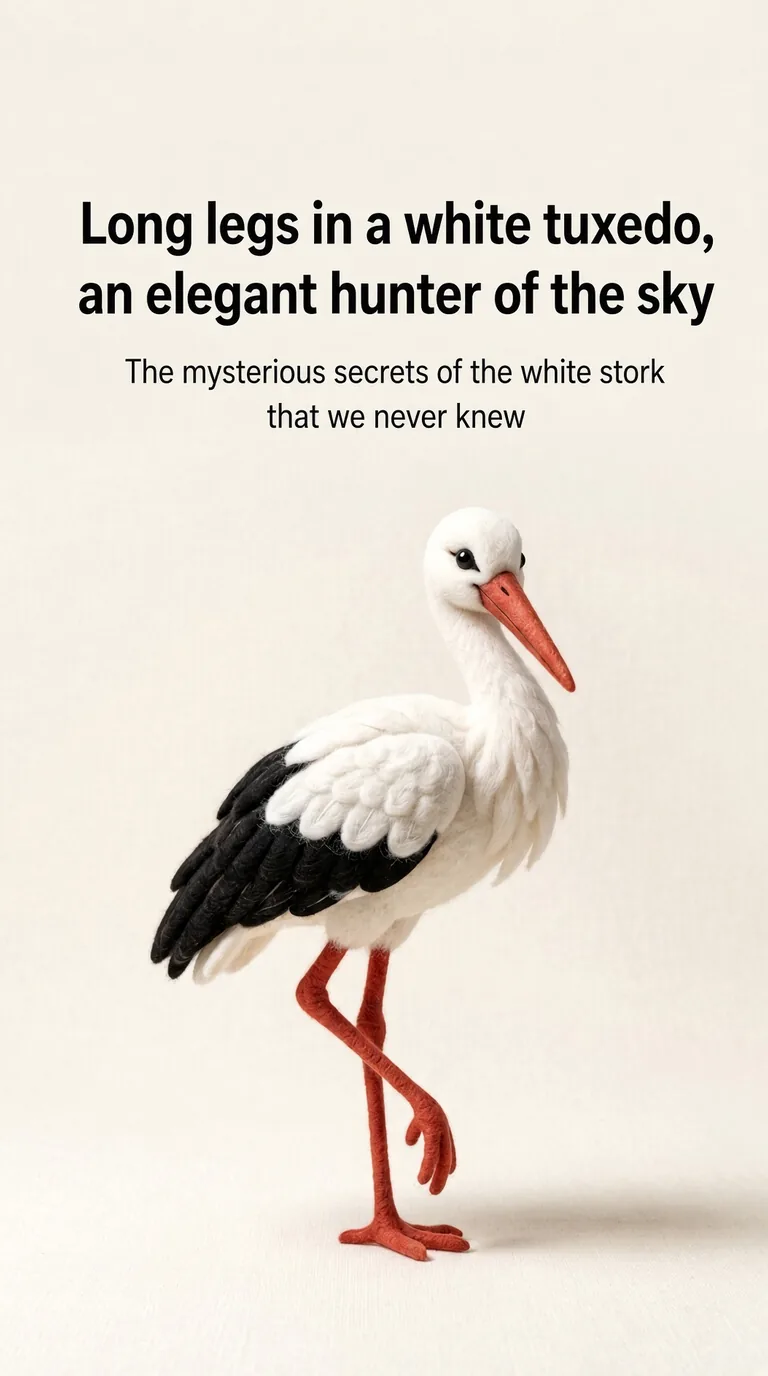 Long legs in a white tuxedo, an elegant hunter of the sky — The mysterious secrets of the white stork that we never knew