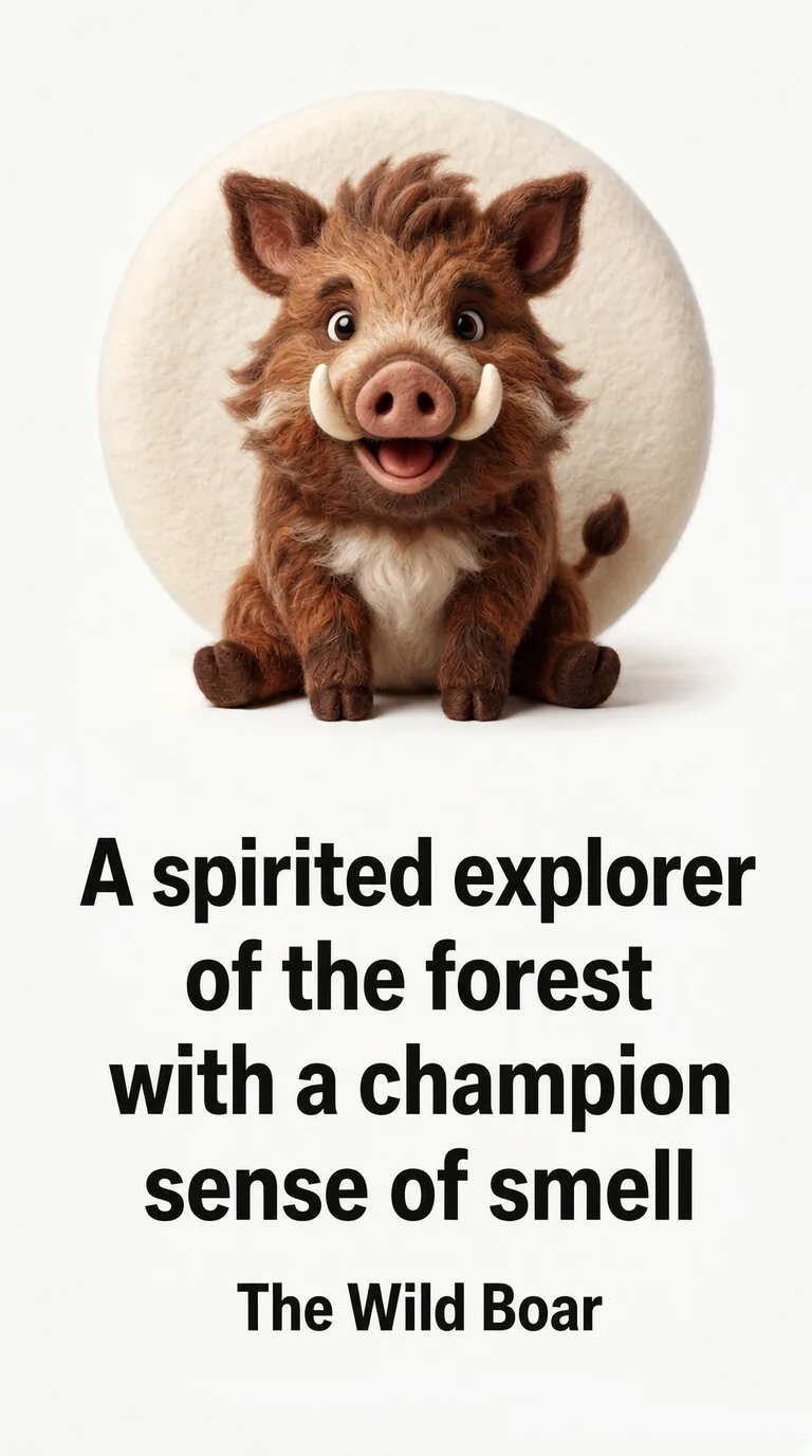 A spirited explorer of the forest with a champion sense of smell — The Wild Boar