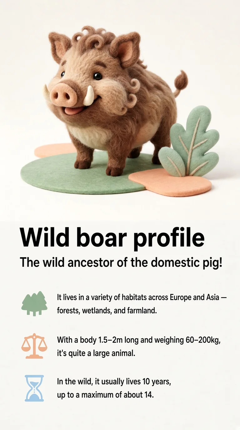 Wild boar profile — The wild ancestor of the domestic pig!