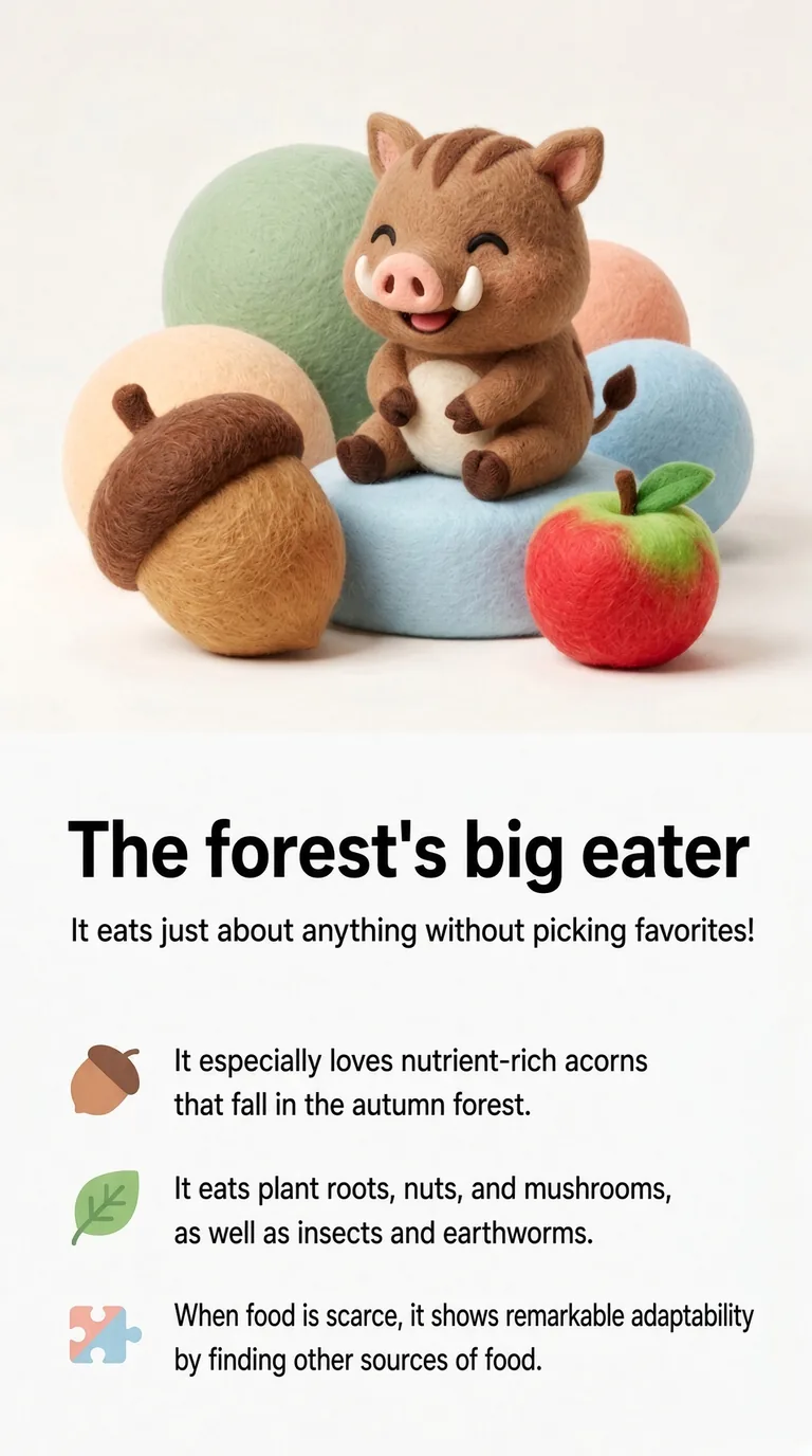The forest's big eater — It eats just about anything without picking favorites!
