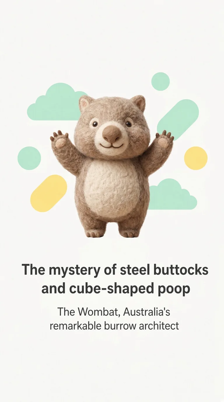 The mystery of steel buttocks and cube-shaped poop — The Wombat, Australia's remarkable burrow architect
