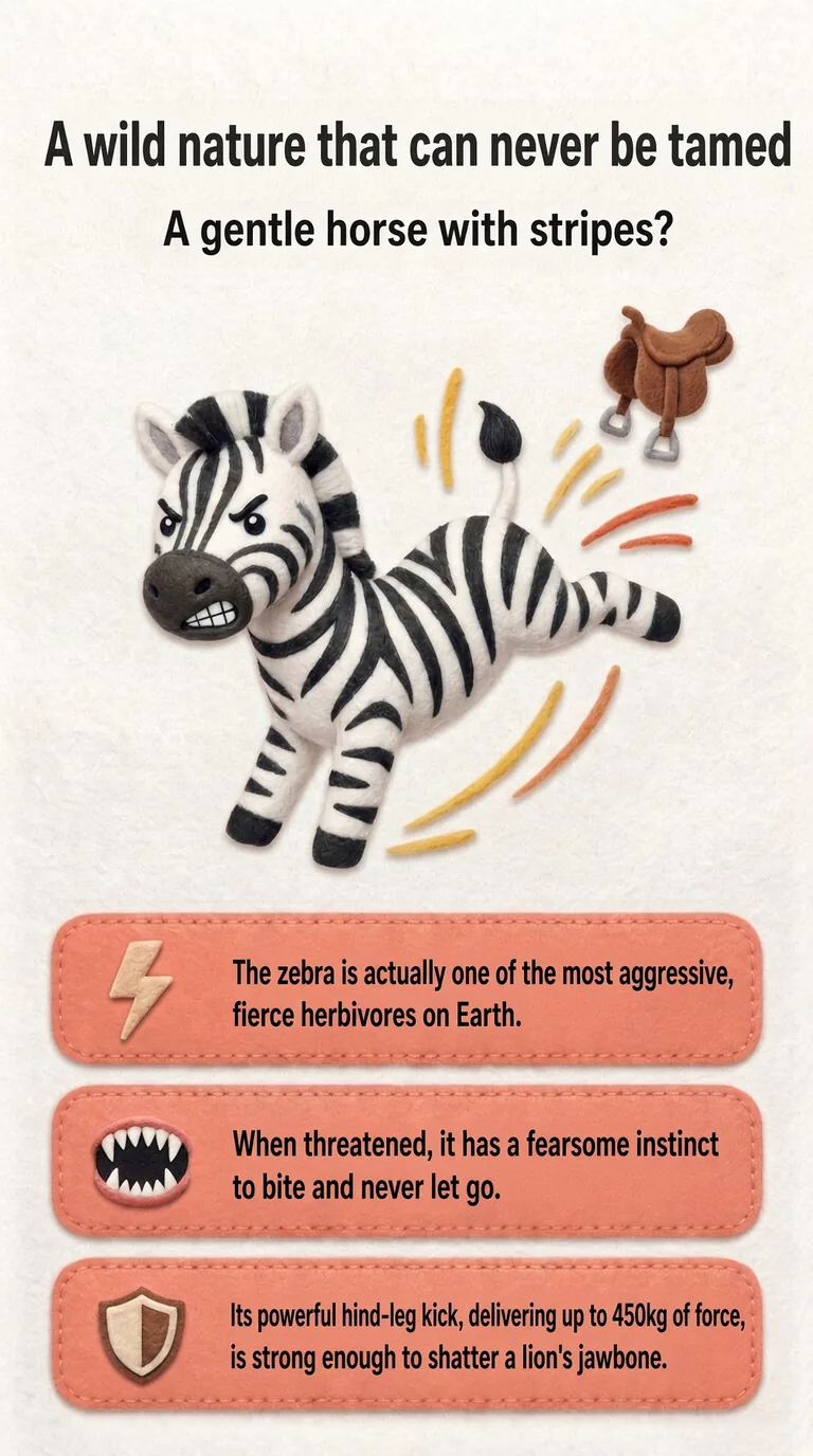 A wild nature that can never be tamed — A gentle horse with stripes?