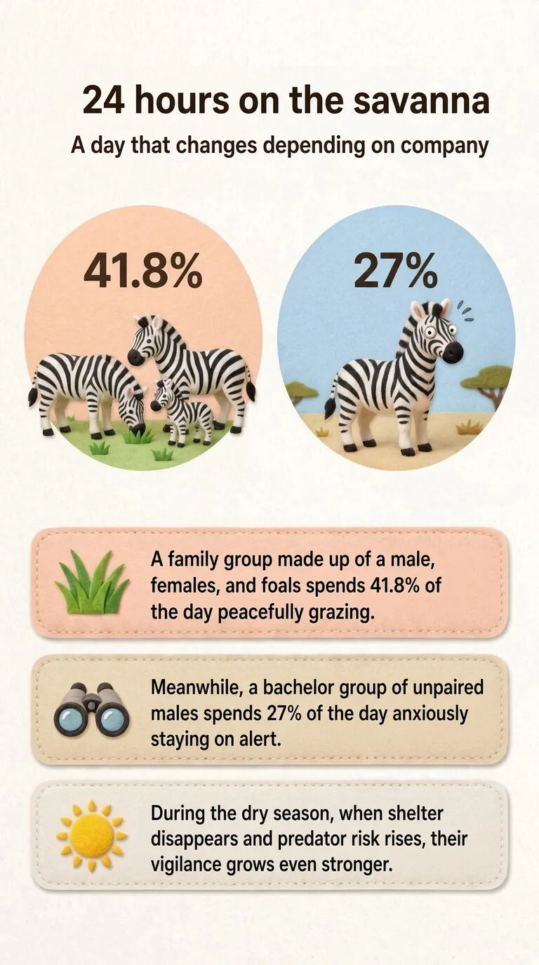 24 hours on the savanna — A day that changes depending on company