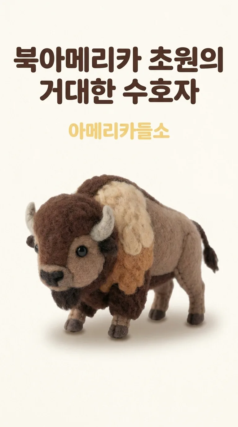 북아메리카 초원의 거대한 수호자 — 아메리카들소