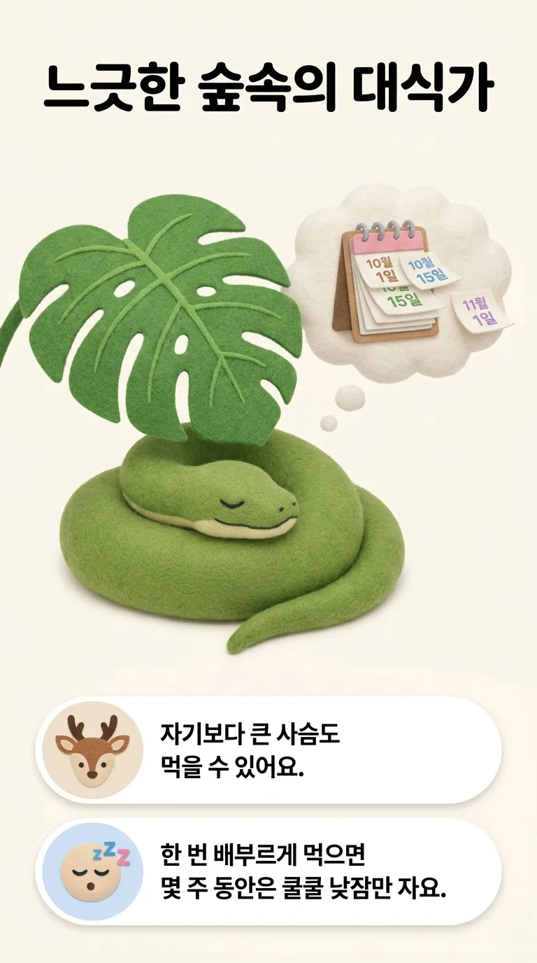 느긋한 숲속의 대식가