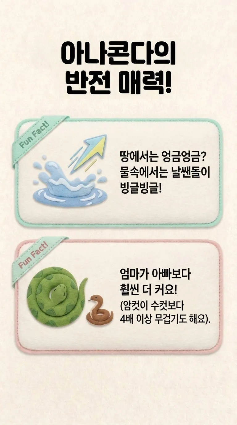 아나콘다의 반전 매력!