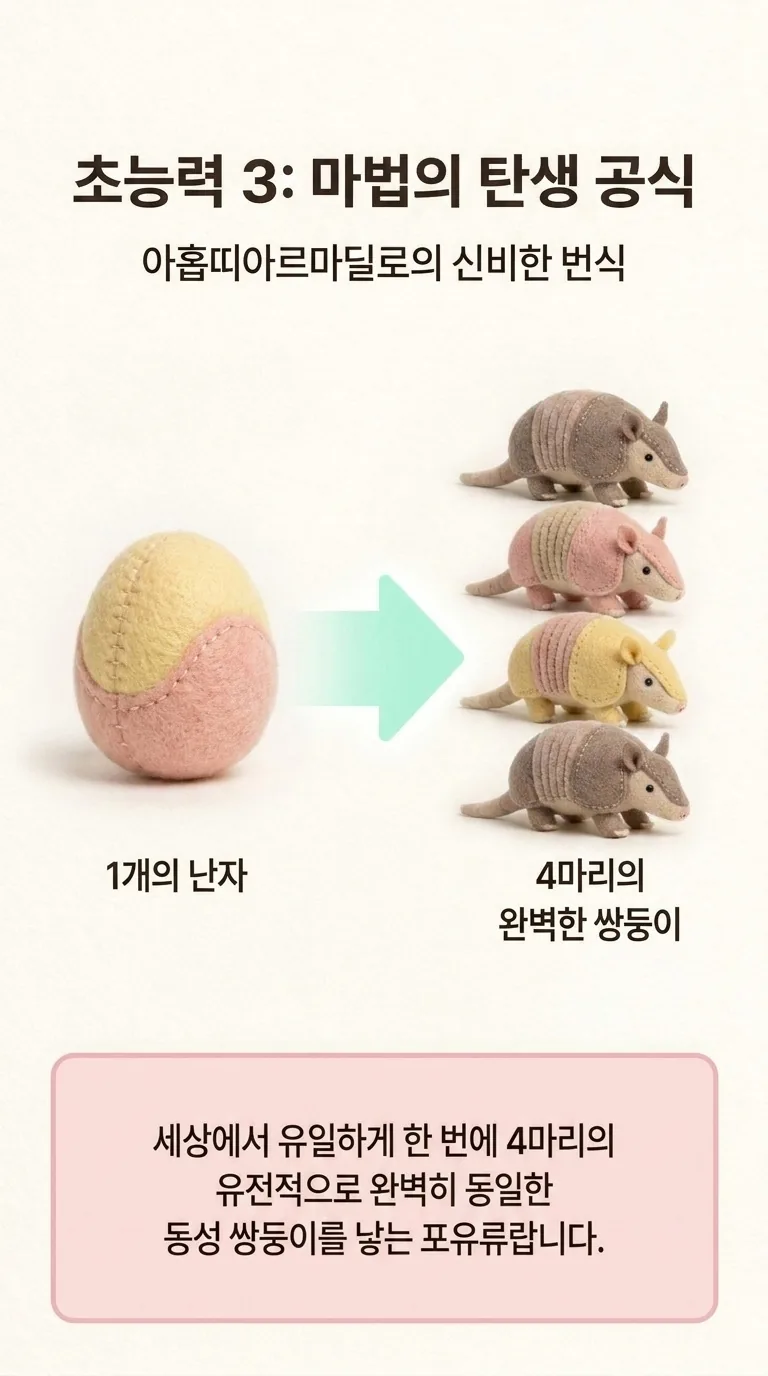 초능력 3: 마법의 탄생 공식 — 아홉띠아르마딜로의 신비한 번식
