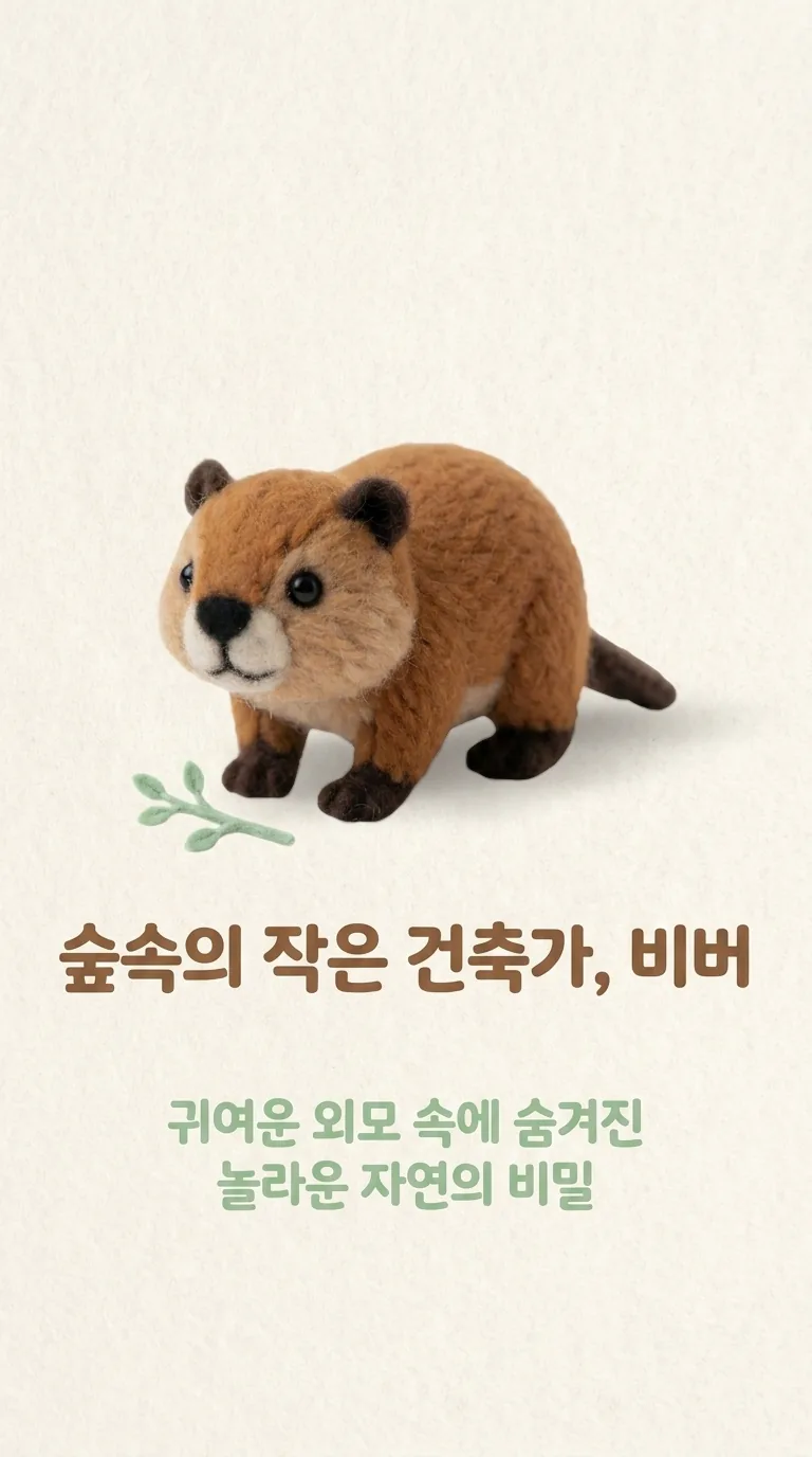 숲속의 작은 건축가, 비버 — 귀여운 외모 속에 숨겨진 놀라운 자연의 비밀