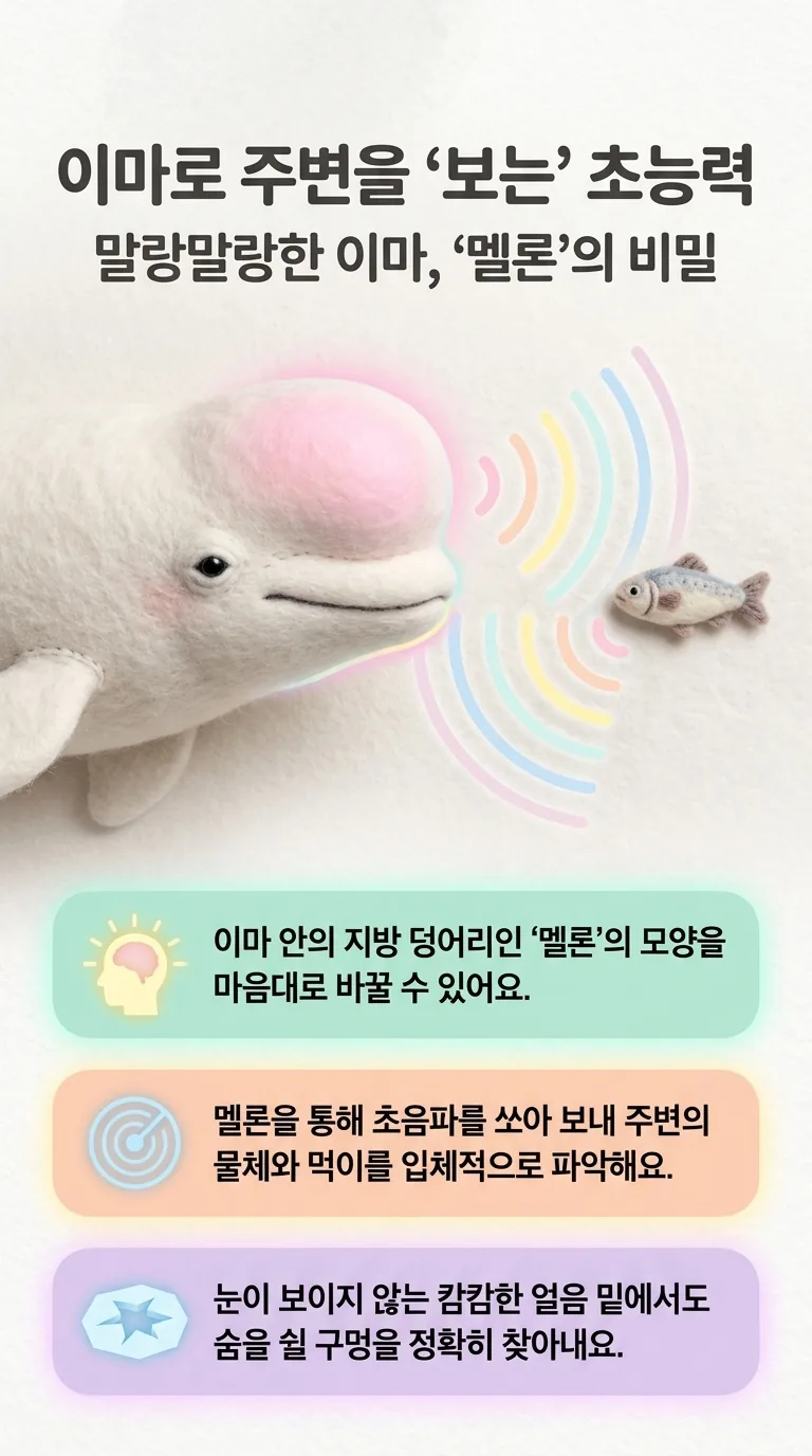 이마로 주변을 '보는' 초능력 — 말랑말랑한 이마, '멜론'의 비밀
