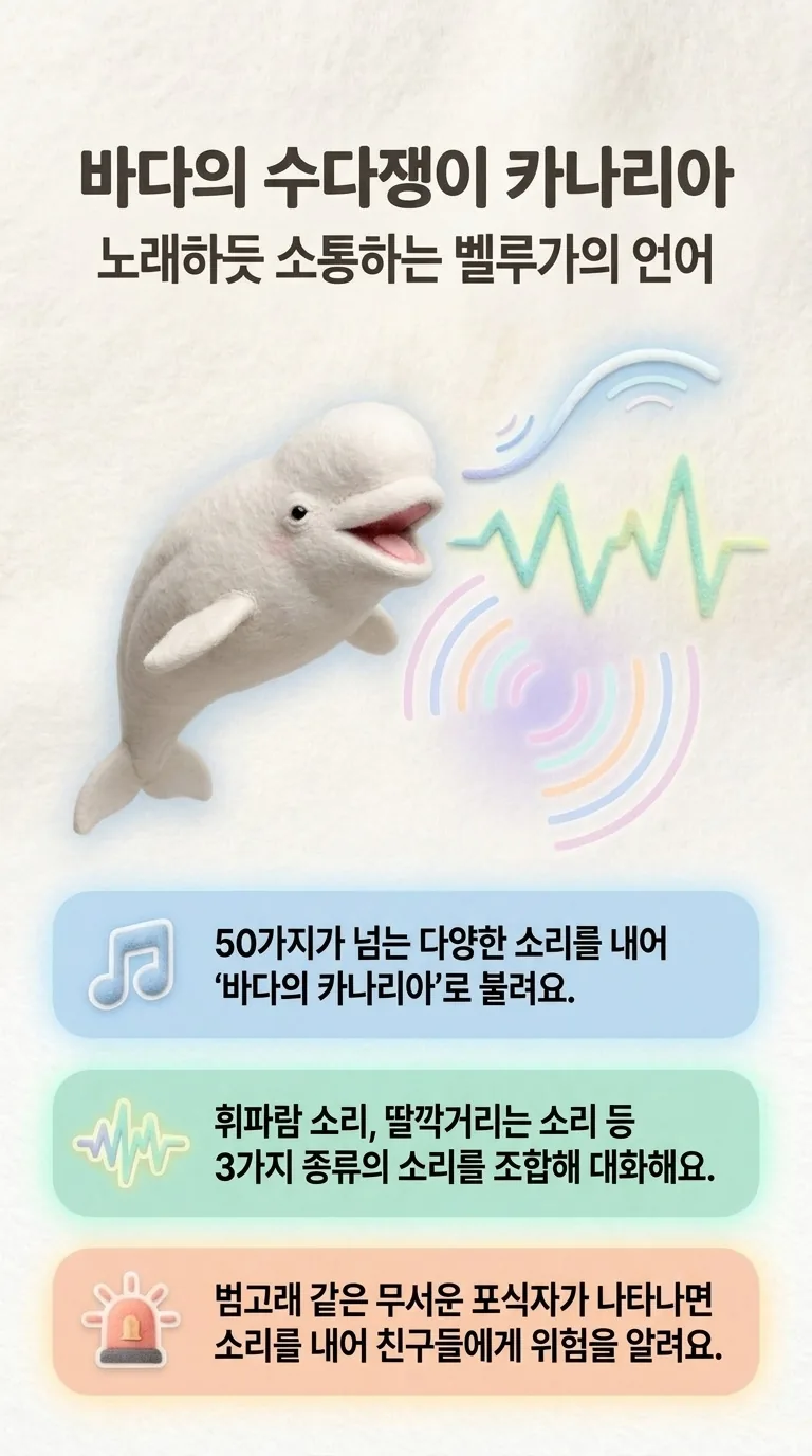 바다의 수다쟁이 카나리아 — 노래하듯 소통하는 벨루가의 언어