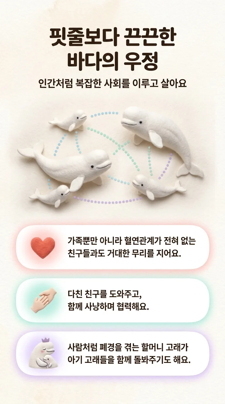 핏줄보다 끈끈한 바다의 우정 — 인간처럼 복잡한 사회를 이루고 살아요