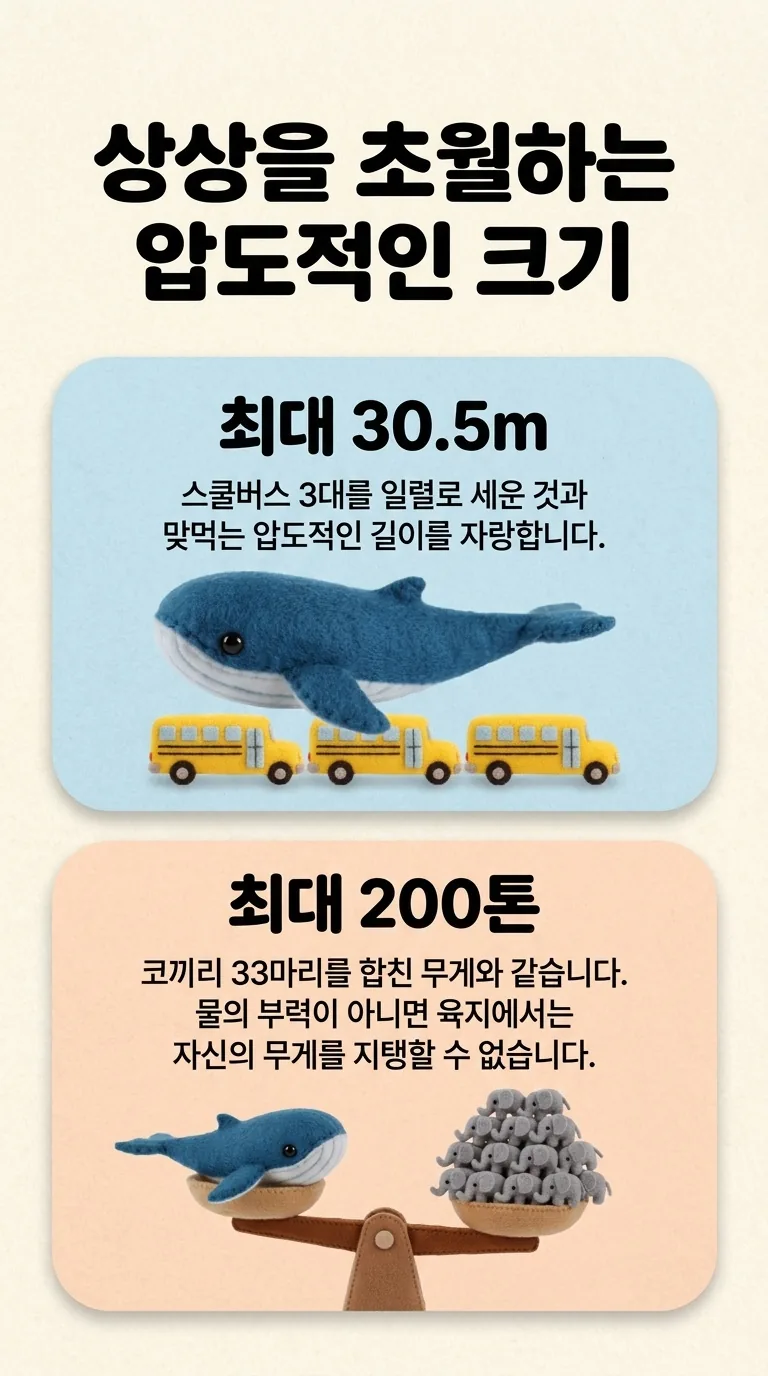 상상을 초월하는 압도적인 크기 — 최대 30.5m / 최대 200톤