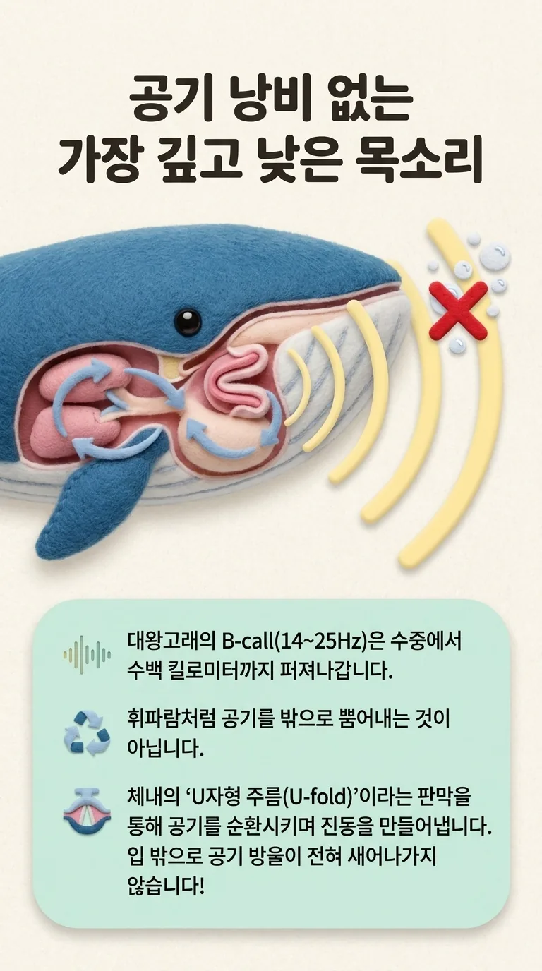 공기 낭비 없는 가장 깊고 낮은 목소리