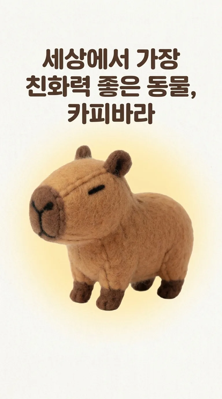 세상에서 가장 친화력 좋은 동물, 카피바라