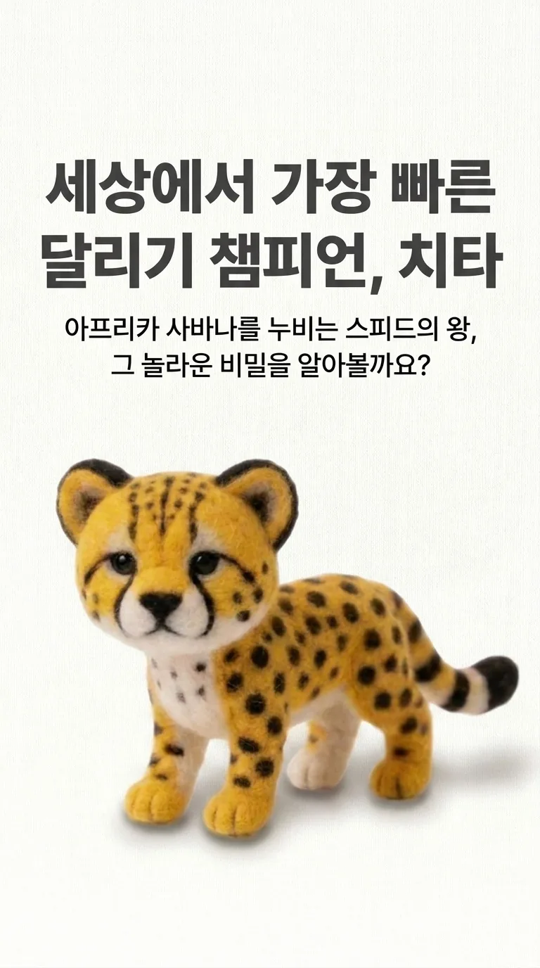 세상에서 가장 빠른 달리기 챔피언, 치타 — 아프리카 사바나를 누비는 스피드의 왕, 그 놀라운 비밀을 알아볼까요?