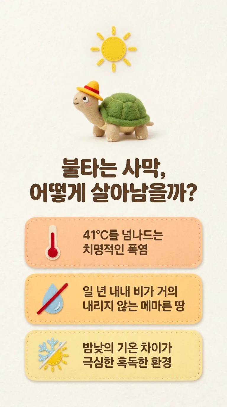 불타는 사막, 어떻게 살아남을까?