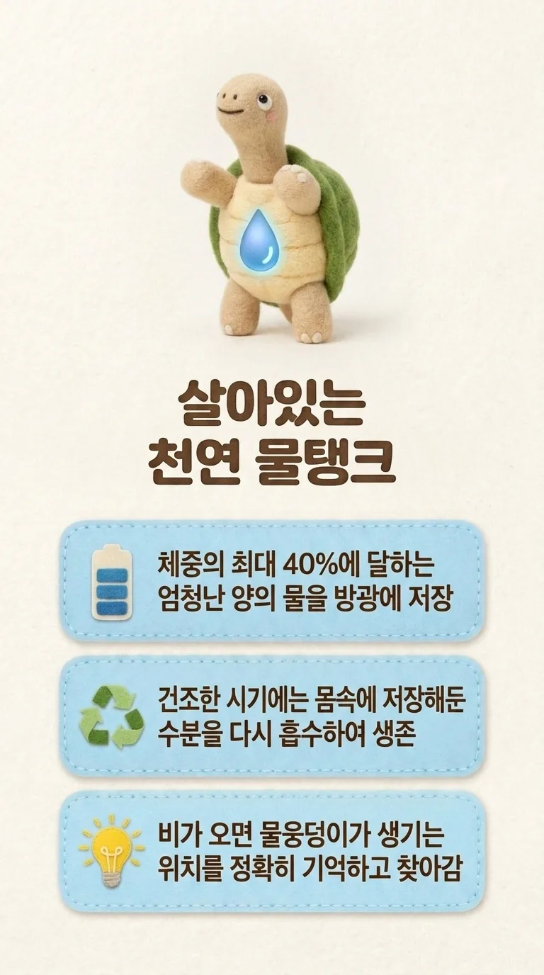 살아있는 천연 물탱크