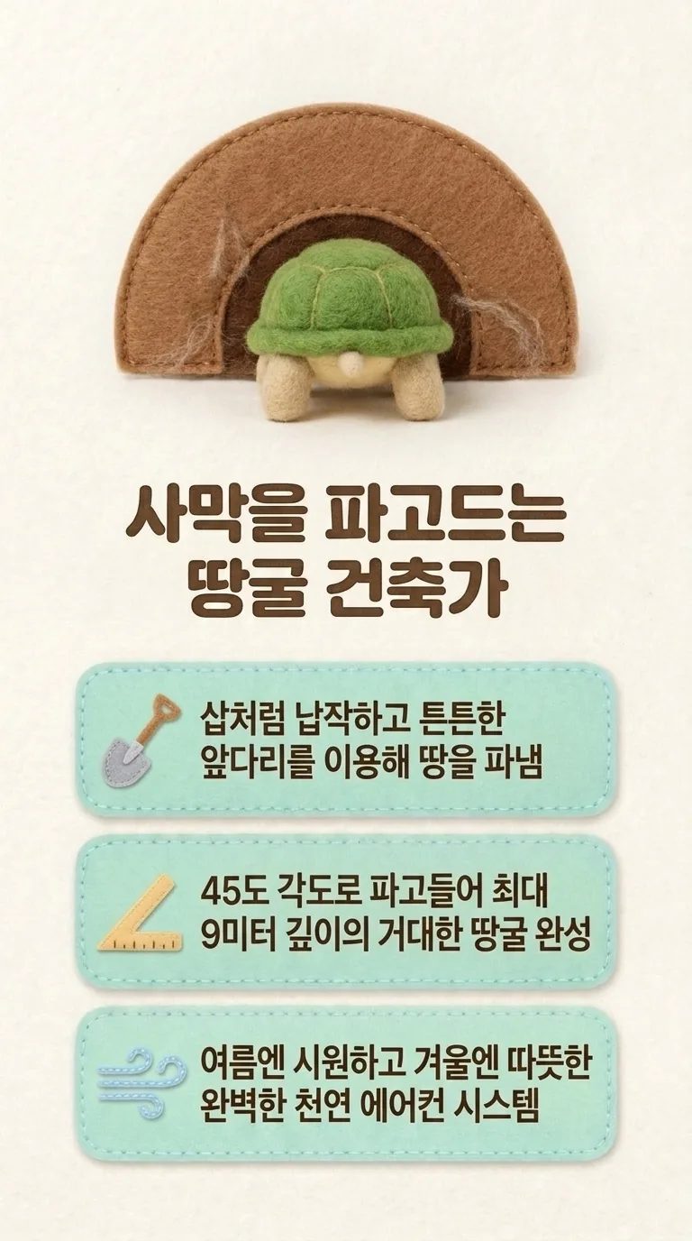 사막을 파고드는 땅굴 건축가