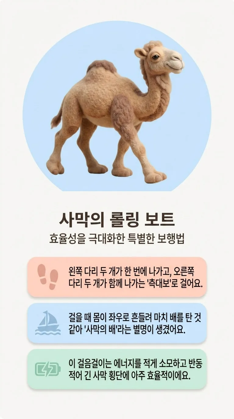 사막의 롤링 보트 — 효율성을 극대화한 특별한 보행법