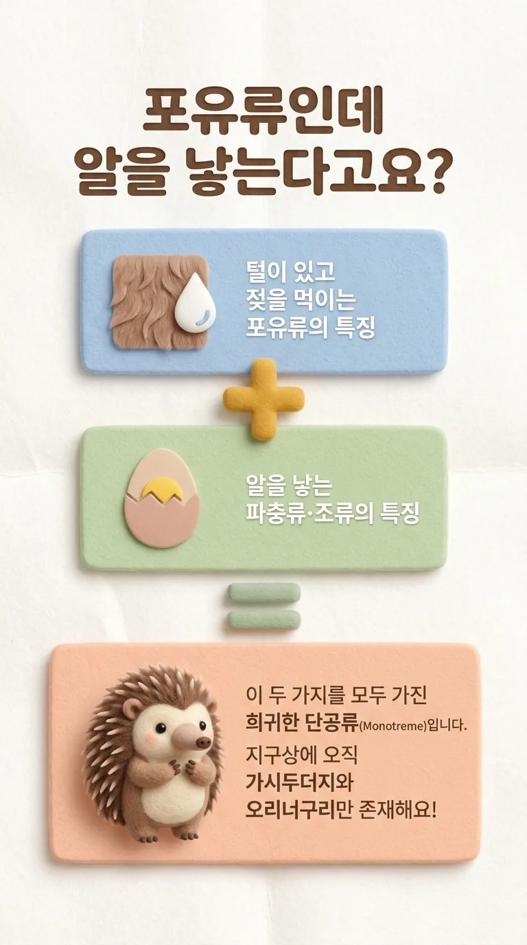 포유류인데 알을 낳는다고요?