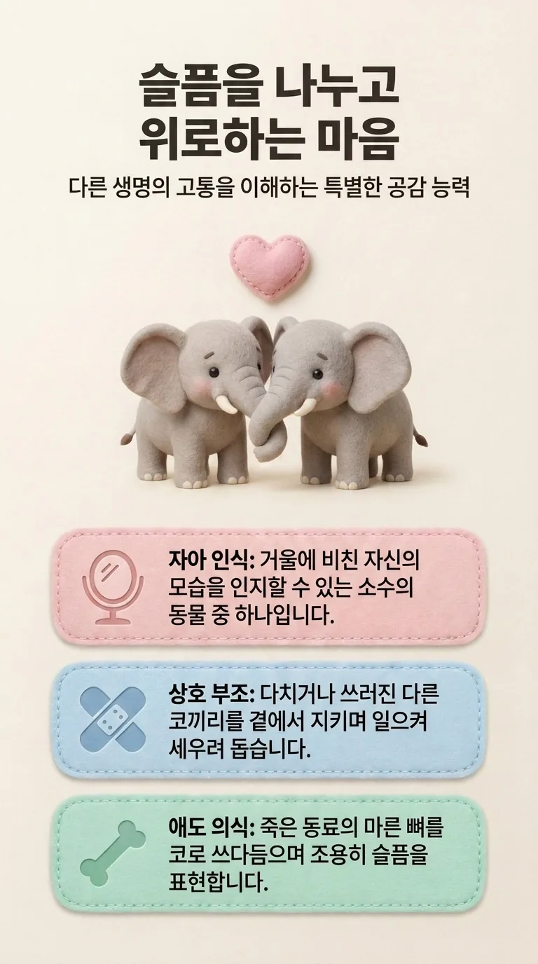 슬픔을 나누고 위로하는 마음 — 다른 생명의 고통을 이해하는 특별한 공감 능력 — 자아 인식 / 상호 부조 / 애도 의식