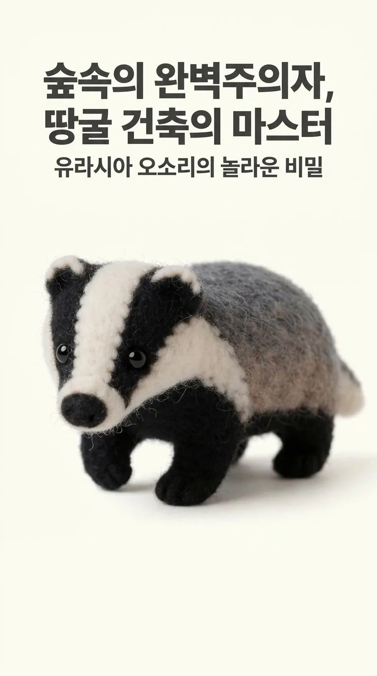 숲속의 완벽주의자, 땅굴 건축의 마스터 — 유라시아 오소리의 놀라운 비밀
