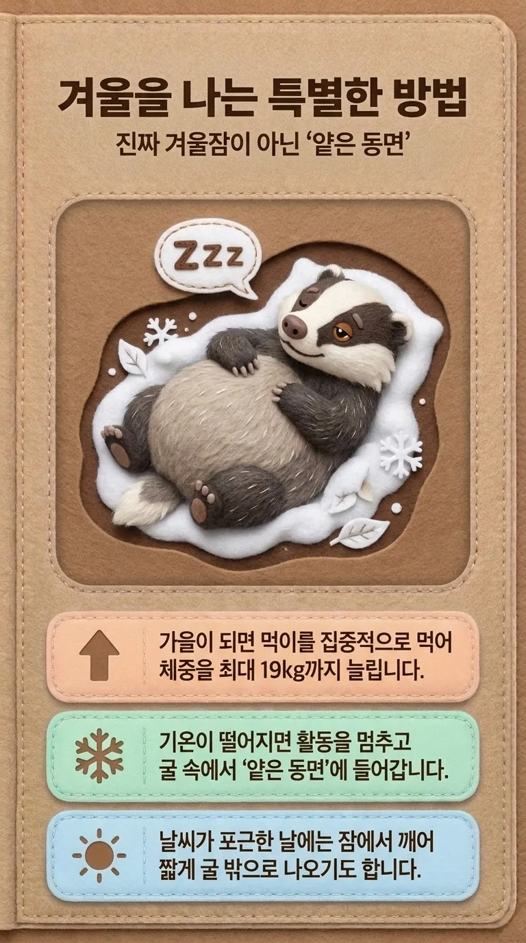 겨울을 나는 특별한 방법 — 진짜 겨울잠이 아닌 '얕은 동면'