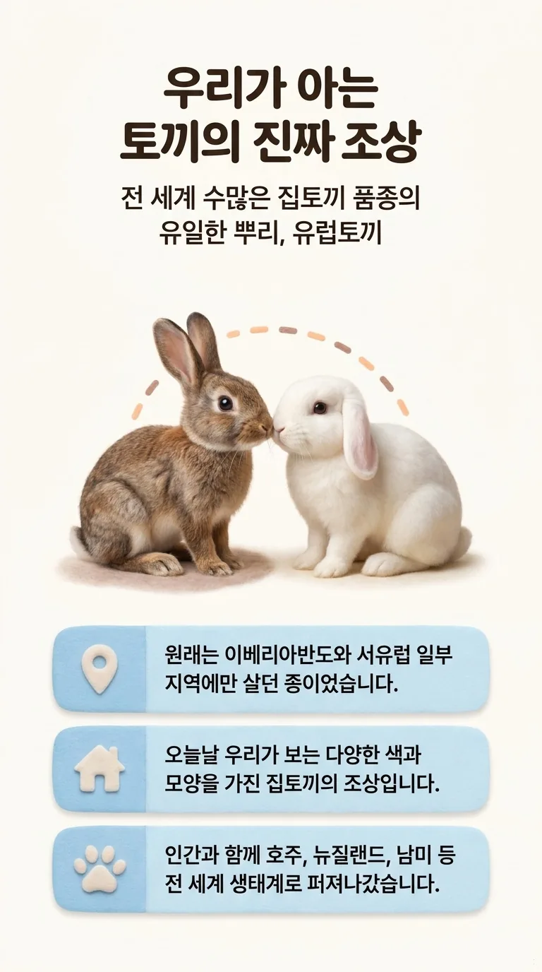 우리가 아는 토끼의 진짜 조상 — 전 세계 수많은 집토끼 품종의 유일한 뿌리, 유럽토끼