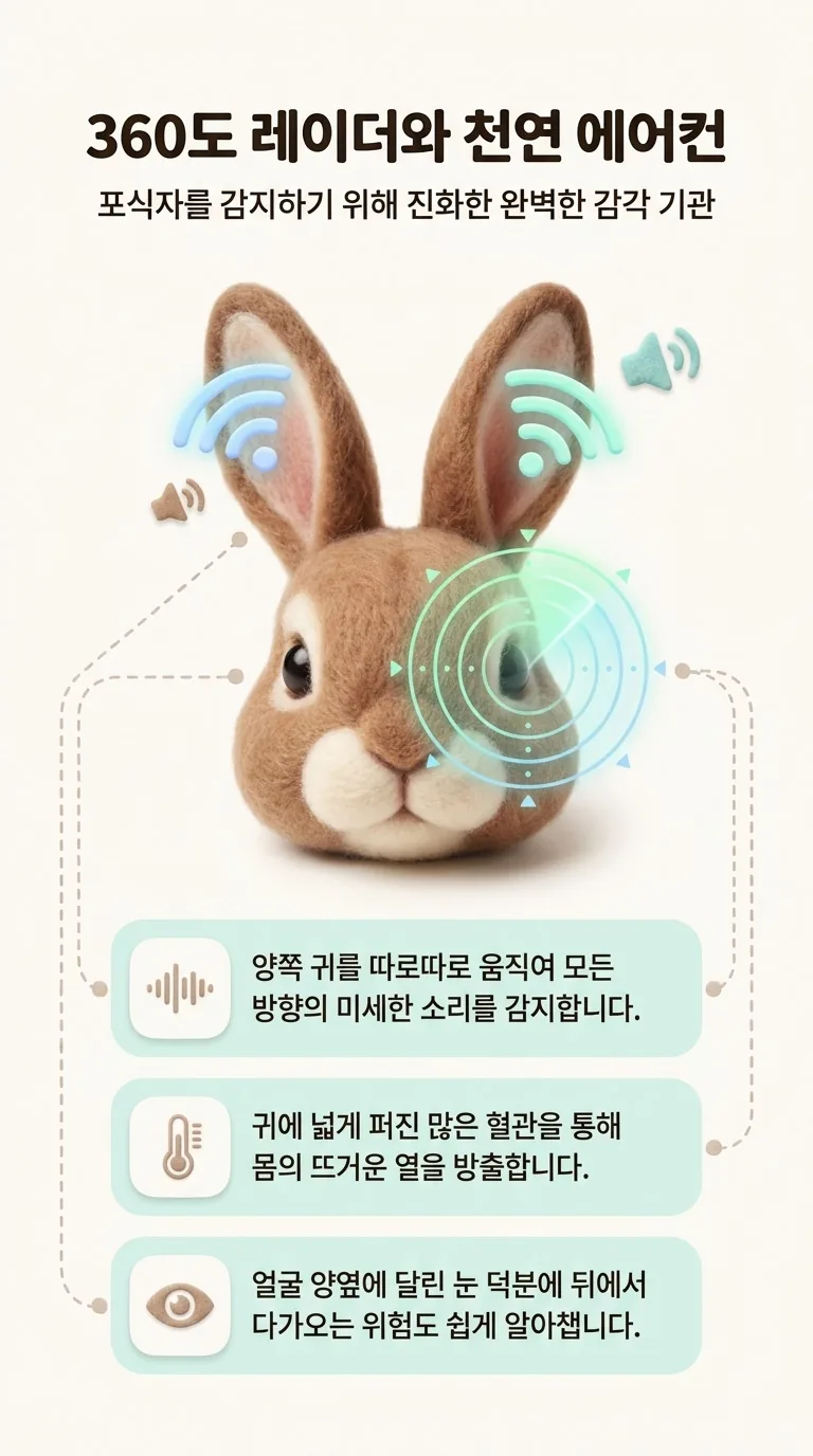 360도 레이더와 천연 에어컨 — 포식자를 감지하기 위해 진화한 완벽한 감각 기관