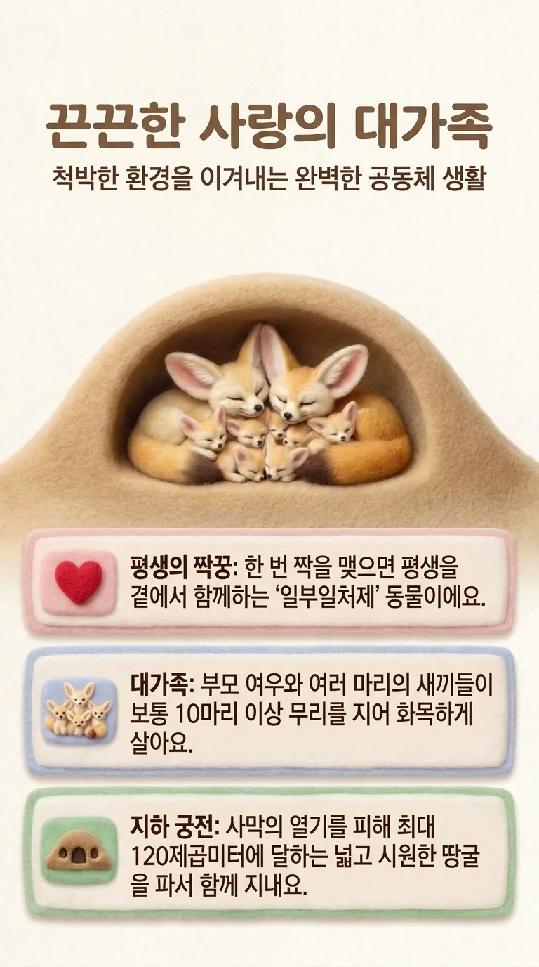 끈끈한 사랑의 대가족 — 척박한 환경을 이겨내는 완벽한 공동체 생활 — 평생의 짝꿍 / 대가족 / 지하 궁전