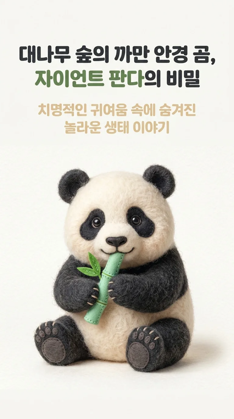 대나무 숲의 까만 안경 곰, 자이언트 판다의 비밀 — 치명적인 귀여움 속에 숨겨진 놀라운 생태 이야기