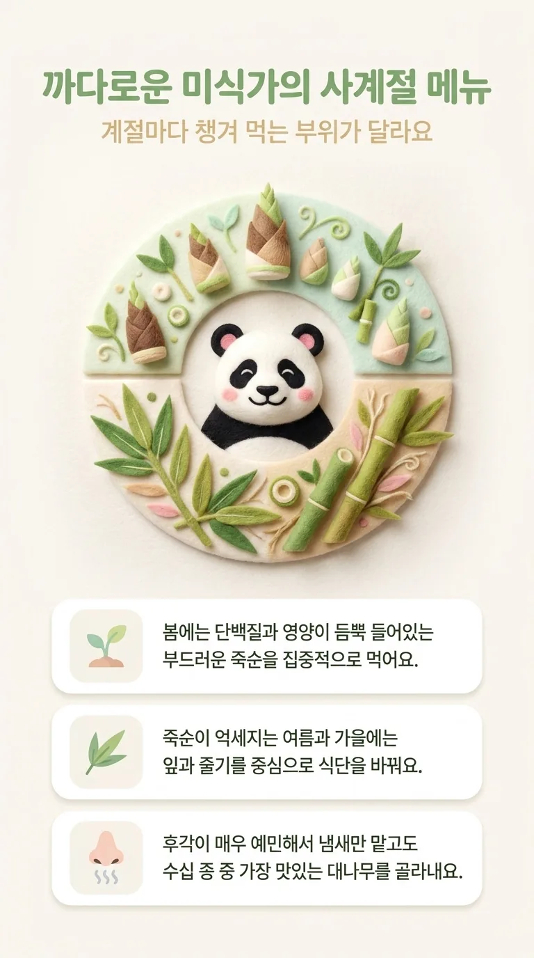 까다로운 미식가의 사계절 메뉴 — 계절마다 챙겨 먹는 부위가 달라요