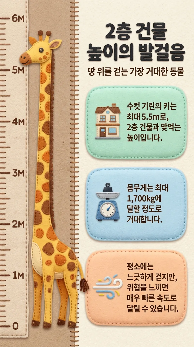 2층 건물 높이의 발걸음 — 땅 위를 걷는 가장 거대한 동물
