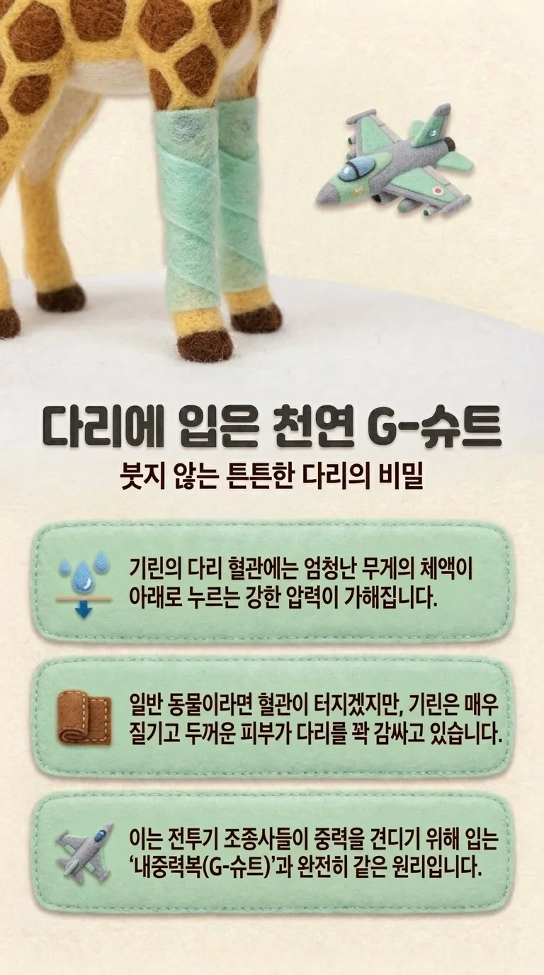 다리에 입은 천연 G-슈트 — 붓지 않는 튼튼한 다리의 비밀